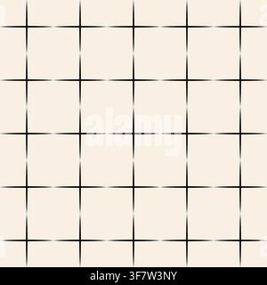 Abstract thin line cross geometric monochrome texture. Stock Vector