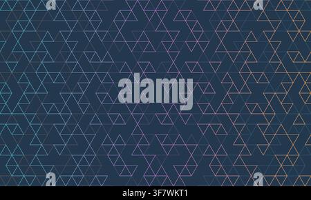 Abstract vector background with a seamless geometric pattern of simple triangle shapes. Stylish vector texture Stock Vector