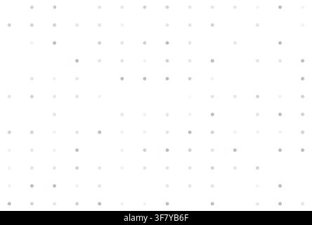 Abstract Seamless White Tech Dot Grid Pattern Background Stock Vector