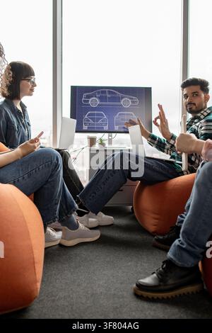 Car Design Meeting Stock Photo