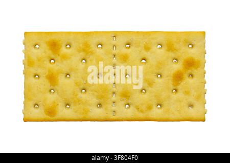 Saltine cracker isolated, on white background Stock Photo