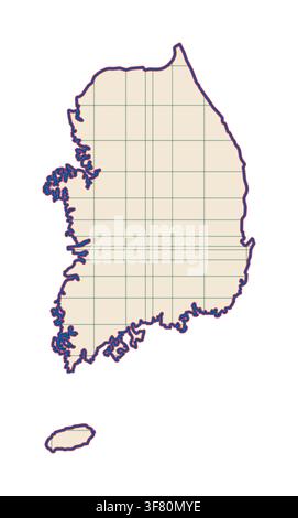 minimal korea everyday changhoji world map in korean jogakbo style with changhoji window paper lattice with translucent hanji texture for wall art Stock Vector