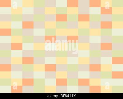 Abstract geometric color mosaic pattern. Seamless pixel-style background with modern decorative texture for wallpaper, textile, interior and Stock Vector