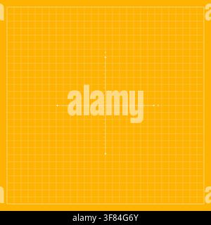 Yellow mathematical grid background with a horizontal and vertical coordinate axis, clean geometric structure, and precise drafting style inspired by Stock Vector