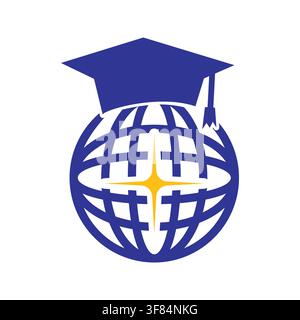 Learning center symbol representing education, study, training, and knowledge. Clean vector icon suitable for schools, online learning platforms, educ Stock Vector