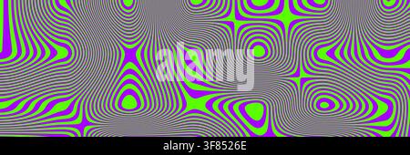 Purple trippy green for psychedelic y2k texture and pattern blue background. Groovy retro square for tech swirl checker and seamless abstract grid. Or Stock Vector