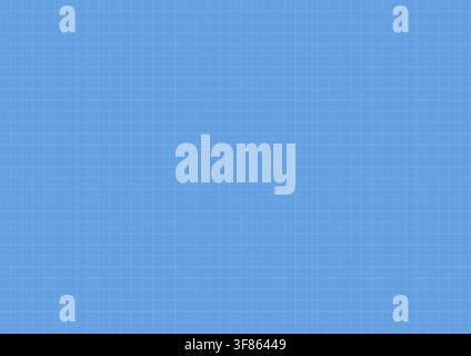 Blueprint grid paper texture. Millimeter graph pattern on blue background for technical design Stock Vector