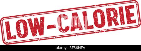 low-calorie stamp. low-calorie red grunge stamp with no background Stock Vector