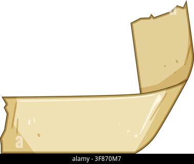 Adhesive tape piece creating copy space banner Stock Vector