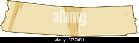Adhesive tape holding space together illustration Stock Vector
