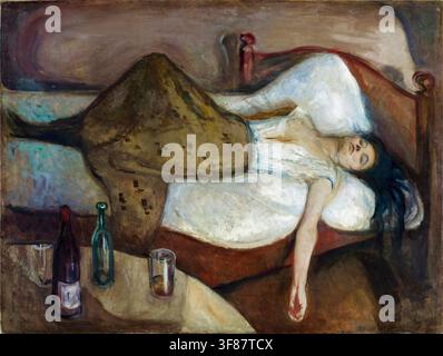 Edvard Munch, The Day After, painting in oil on canvas, 1894 Stock Photo