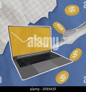 Paper collage Stock Vector