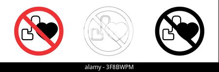 No active implanted cardiac devices in vector format Stock Vector