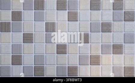 Ceramic Mosaic Tile Pattern Background Close Up Stock Photo