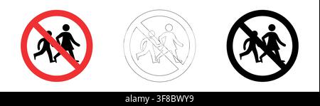 No children allowed sign in vector format Stock Vector