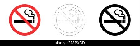 No smoking sign in vector format Stock Vector