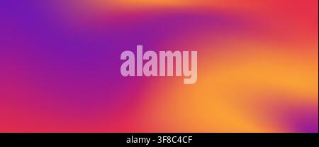 Bright purple yellow sunset gradient UV background with vibrant magenta disco neon and sunrise bg. Pink purple and yellow gradient with abstract blue Stock Vector