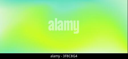 Bright cool lemon and neon lime gradient background on vibrant acid tropical summer bg. Lime gradient of green emerald to yellow color gradation on abstract background with mesh of vivid soft light Stock Vector