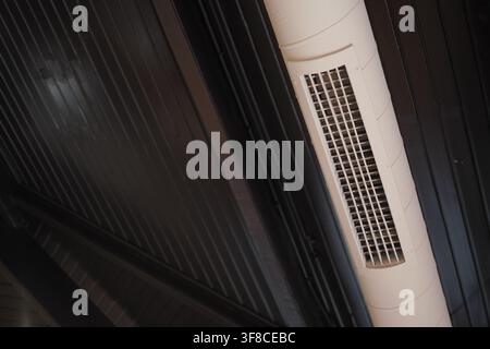 Air vent located in a building interior space Stock Photo