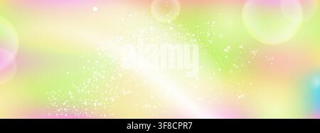 Kawaii unicorn background with candy glitter and sweet rainbow pattern Stock Vector