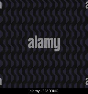 Geometric Navy Wave Knitting Grid seamless pattern design for fashion and home textiles, graphics, knitwear and backgrounds Stock Vector