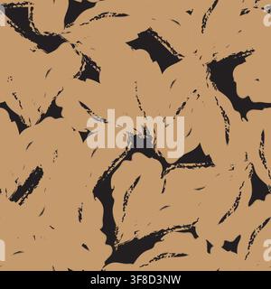 Abstract Brushstroke Heart Texture seamless pattern design for fashion and home textiles, graphics and backgrounds Stock Vector
