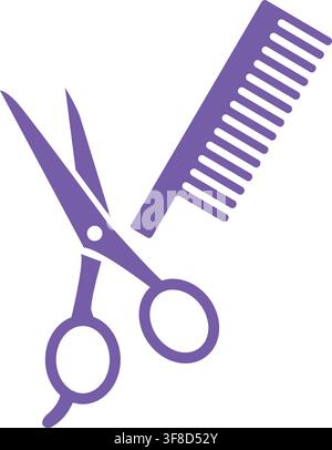 Scissors and Comb , barber logo Stock Vector
