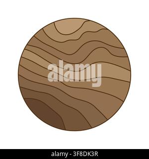 circle filled with a natural wood texture, perfect for branding, packaging, labels, posters, stickers, and modern graphic design projects - vector ill Stock Vector