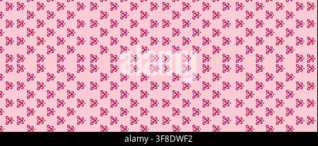 Elegant seamless pattern of purple abstract geometric floral motifs on a light lavender background for textile, wrapping paper, and wallpaper. Stock Vector