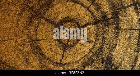 Tree ring pattern showcasing natural wooden texture vector illustration background. Stock Vector