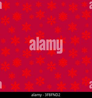 Dark Red Snowflake Pattern Stock Vector