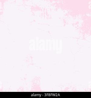 High-quality vector square backdrop featuring a delicate light pink surface with a subtle distressed grunge overlay. Scratched, cracked, and weathered Stock Vector