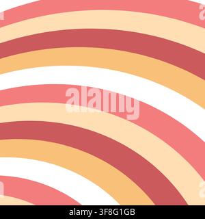 Abstract Colorful Curved Rainbow Wave Stripe Vector Illustration Stock Vector