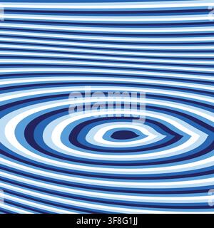 Abstract Blue Water Ripple Wave Pattern Vector Illustration Stock Vector
