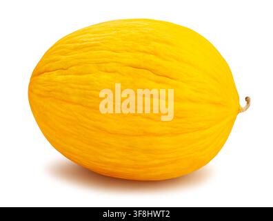 casaba melon path isolated on white Stock Photo