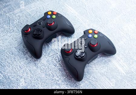 Next Generation game controllers isolated Stock Photo