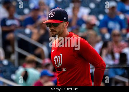 Washington Nationals manager Blake Butera in action during a baseball ...