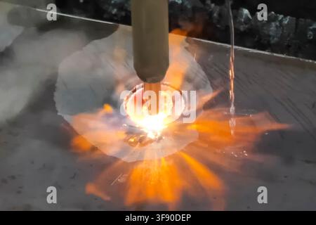 CNC welding machine with water cooling. Stock Photo