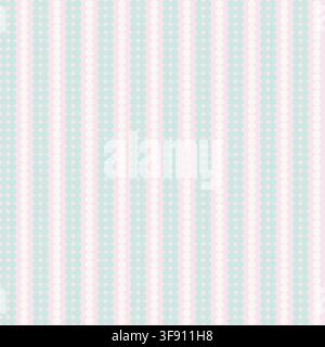 Pastel Vertical Dotted Striped seamless pattern design for fashion and home textiles, graphics and backgrounds Stock Vector