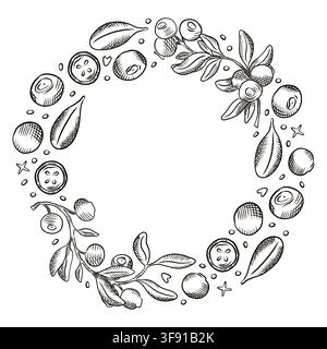 Vector frame with berries. Berries, strawberries, frame, blueberries, menus, packaging, labels, design Stock Vector
