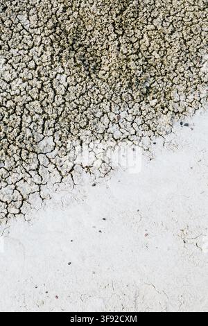 Dry cracked earth creating an abstract texture Stock Photo