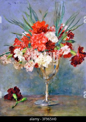 Henry Scott Tuke – Carnations: A Study, 1890 Stock Photo