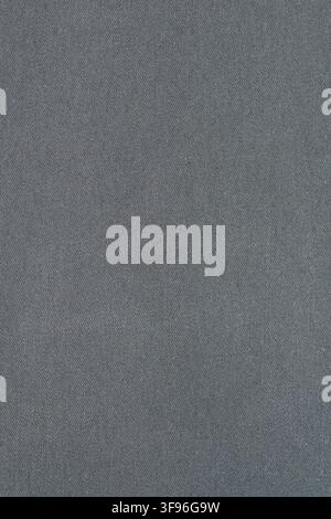 Dark grey denim fabric texture. Seamless cotton material background for fashion and apparel design. Detailed cloth surface, durable weave pattern for Stock Photo