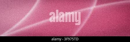 Vibrant abstract background: Bold magenta pink gradient with a textured grainy effect, brilliantly illuminated by dynamic white-to-light-pink curved l Stock Photo
