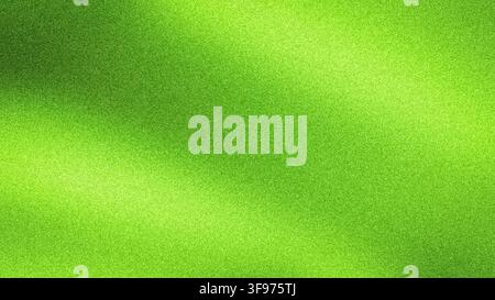Bright 4K abstract grainy background with a vibrant lime and neon green blurred gradient, featuring a fresh noise texture for modern wallpapers and ba Stock Photo