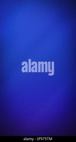 Vibrant royal blue grainy gradient background with deep indigo noise texture and blur Stock Photo