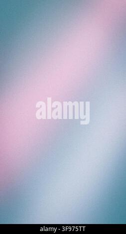 Soft pastel pink and light blue abstract grainy gradient background with airy glow Stock Photo