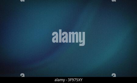 Vibrant 4K luxury background featuring deep teal navy and black grainy gradient flow Stock Photo
