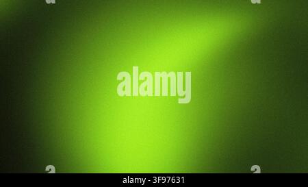 Abstract grainy gradient background in 4K resolution featuring green lime and dark Stock Photo