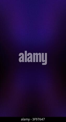 Deep vertical grainy gradient background with abstract blue purple and violet blur Stock Photo